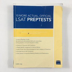 10 More, Actual Official LSAT PrepTests: (PrepTests 19–28) (Lsat Series) Reissue